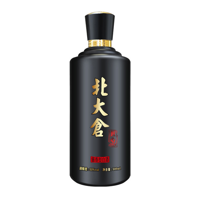 Beidacang Baijiu Ingenious Small Black Bottle 53 Degree Maotai Flavor 500ml*6 Bottles Pure Grain Daqu Craftsmanship