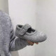 Inner heightening skirt with warm plus velvet Mary Jane fur shoes for women 2025 autumn and winter single shoes cotton shoes woolen material soft bottom