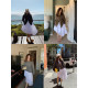 MOERSHOP Stunning Sex Rational Choice White Skirt Large Slide Skirt for Women Spring Irregular Short Skirt