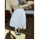 MOERSHOP Stunning Sex Rational Choice White Skirt Large Slide Skirt for Women Spring Irregular Short Skirt