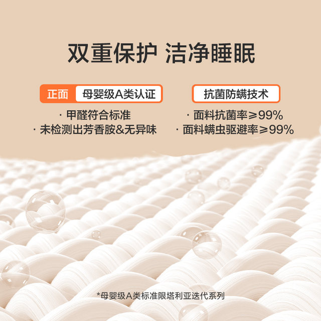 Xilinmen Official Class A Thick Simmons Hard Pad Latex Coconut Brown Jute Spring Mattress