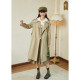 Zihan mid-length straight windbreaker jacket for women spring and autumn new casual British style small loose thin coat