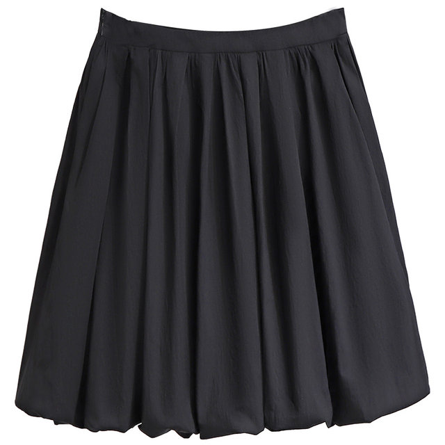Fashionable Flare Skirt Lantern Skirt Women's 2024 New Irregular Slim Skirt Pleated Skirt Short Skirt