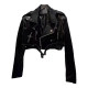 High-end Internet celebrity same style back embroidered lace-up leather jacket for women 2025 Spring and Spring New Hot Girls Motorcycle Short Jacket