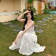 3MER Oh, the three girls are pure and horny atmosphere, lace splicing suspender dress, skirt, women's two-piece suit