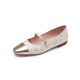 Lairsdan Fashion retro square toe flat bottom light mouth color combination Mary Jane tied single shoes women's shoes 5T01501