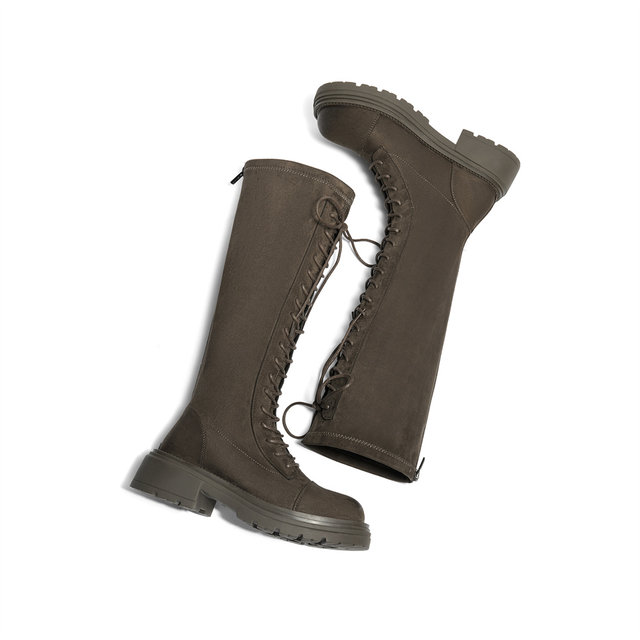 Senda Stretch Boots Women's Boots Year Winter Retro Strap Thick Sole Casual Boots ZTE10DG4