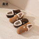 Senda Birkenstock shoes for women, autumn new shopping mall, simple, comfortable and plush casual shoes XJG02