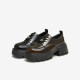 Tata He and She Thick Sole Small Leather Shoes Women's Height-Enhanced JK Shoes Lace-Oxford Single Shoes Women's 2025 Summer New 7BW20CM4
