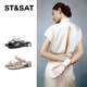 
Saturday 1-piece sandals summer new open-toe square heel women's outer wear slippers SSC2115269