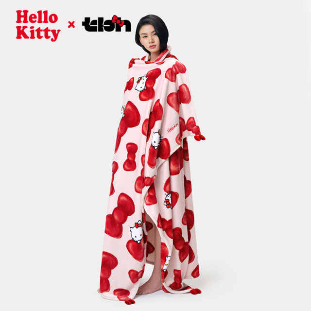 tbh brutalist home Sanrio Hello Kitty flannel cover blanket sofa cover blanket office nap blanket blanket