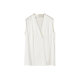 [Langzi Ole]Langzi silk women's sleeveless shirt high-end summer new fashionable temperament V-neck white lining