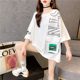2024 summer new style pocket short-sleeved t-shirt women's loose large size women's design belly-covering slimming half-sleeved top
