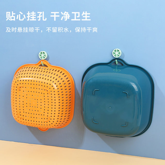 Double-layer drainage wash basin set