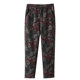 Middle-aged and elderly autumn loose large size mother's pants high waist autumn and winter grandma flower pants for outer wear elastic plus velvet