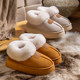Cotton slippers for women in winter 2025 new indoor home bag plush warm thick-soled cotton shoes for men