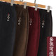 Cordylona mothers plus pants in autumn and winter middle -aged and elderly autumn clothing strip pants, grandma thickened warm cotton pants