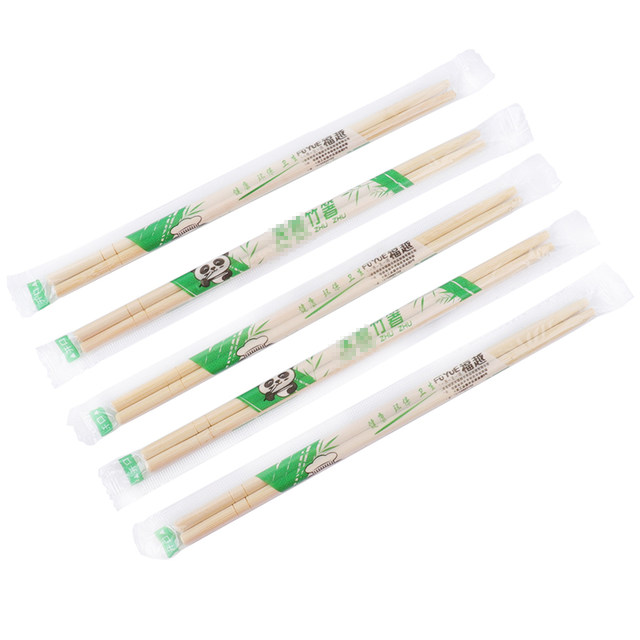 100 double disposable chopsticks food grade special bowls and chopsticks for home use commercial sanitary bamboo chopsticks wholesale independent packaging