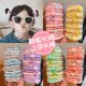 Children's hair band rubber band high-looking little girl tied hair Korean version girl bun head ponytail head rope simple color rope