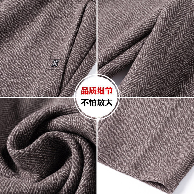 Mother's pants, spring, autumn and winter, velvet and thickened, middle-aged and elderly women's straight pants, grandma's wear, easy to wear outside