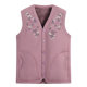 Middle-aged and elderly women's autumn and winter vests, grandma's thickened velvet vests, mother's winter style vests for the elderly, cardigans