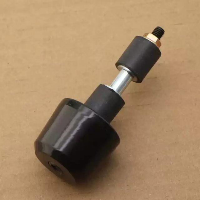 Motorcycle riders modified the solid iron plug into a universal faucet anti-fall blocking throttle handlebar balance plug