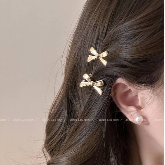 Bow hair clip for women 2024 new hot high-end clip headgear clip back head shark clip exquisite
