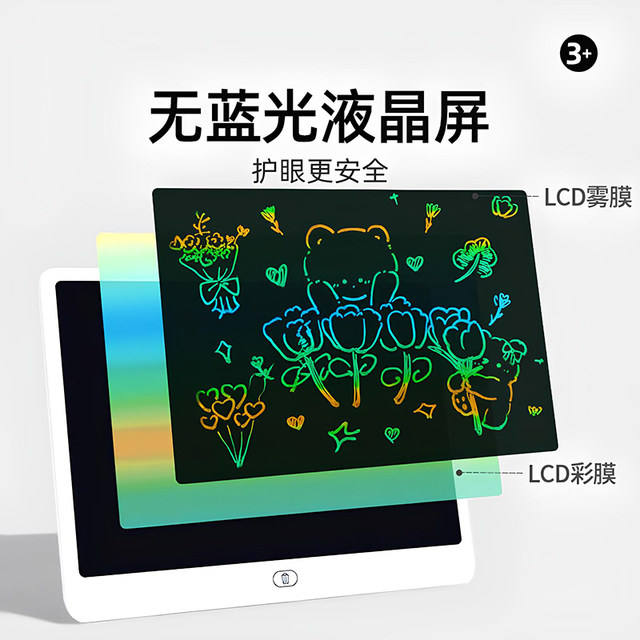 Children's drawing board writing board baby graffiti erasable LCD screen electronic board blackboard toddler toy writing board
