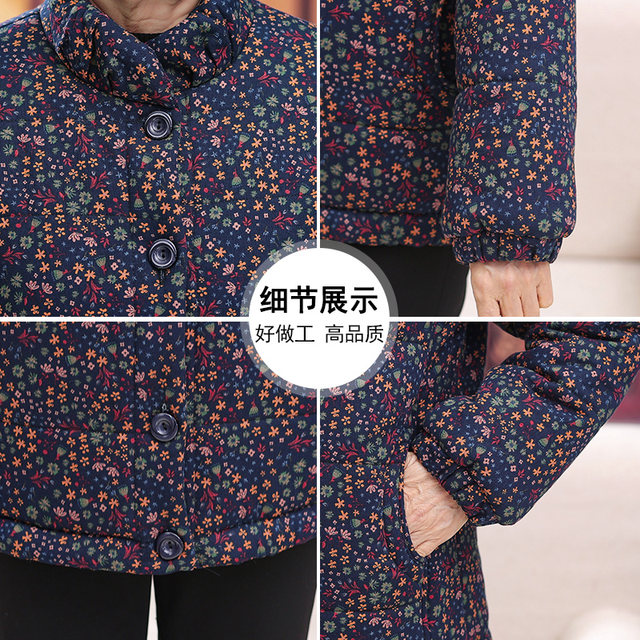 Elderly mothers, old ladies, seniors, winter cotton-padded jackets, women's grandma clothes, winter coats, corduroy jackets for the elderly