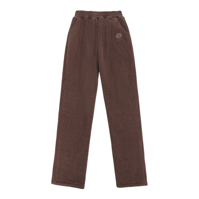 Mother's Corduroy Pants Autumn and Winter Style Plus Velvet Thickened Cotton Pants Large Size Middle-aged and Elderly Women's Outerwear Pants