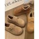 Birkenstock cotton shoes for women winter plus velvet outer wear 2024 new slip-on thick sole heightening bread shoes snow boots plush