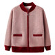 Autumn and winter coats for middle-aged and elderly women, grandma women's winter velvet thickened tops, old ladies and mothers' clothes, red