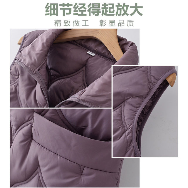 Middle-aged and elderly mothers autumn and winter cotton vest warm coat female elderly waistcoat clothes mid-length plus velvet red