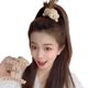 Bear fur ball hairpin female forehead bangs clip headwear 2024 new small grabber cartoon cute plush hairpin