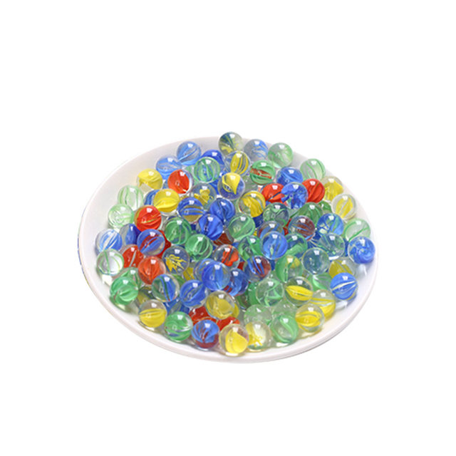 14mm glass marble machine special children's game machine small glass ball large 25mm color fish tank decoration
