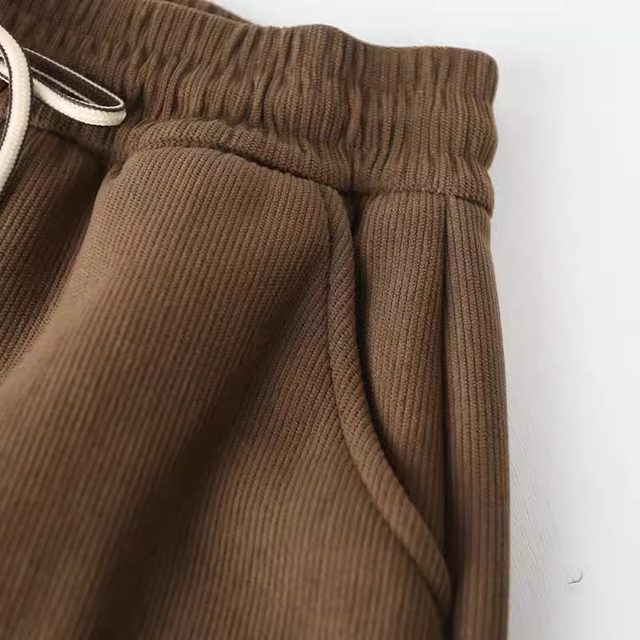 Mom pants spring and autumn, middle -aged and elderly women's pants plus velvet thick middle -aged female winter beam pants high waist casual wearing long pants