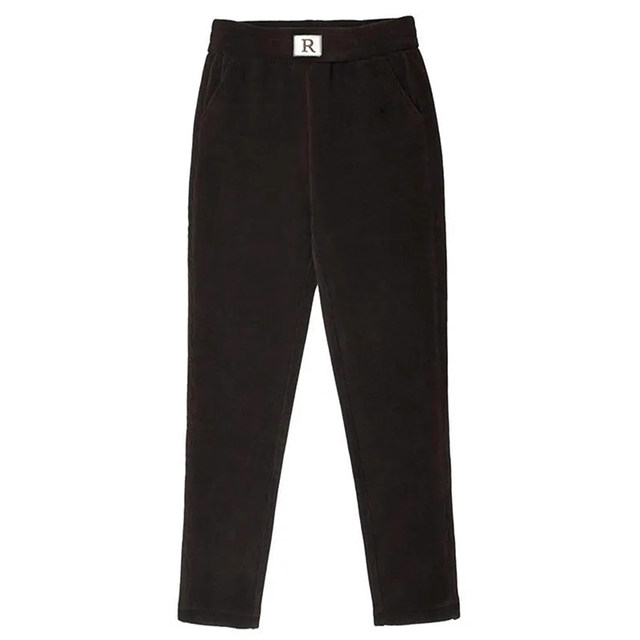 Middle -aged mother pants autumn and winter female middle and elderly people spring and autumn pants loose winter trousers with fleece pants thick legs
