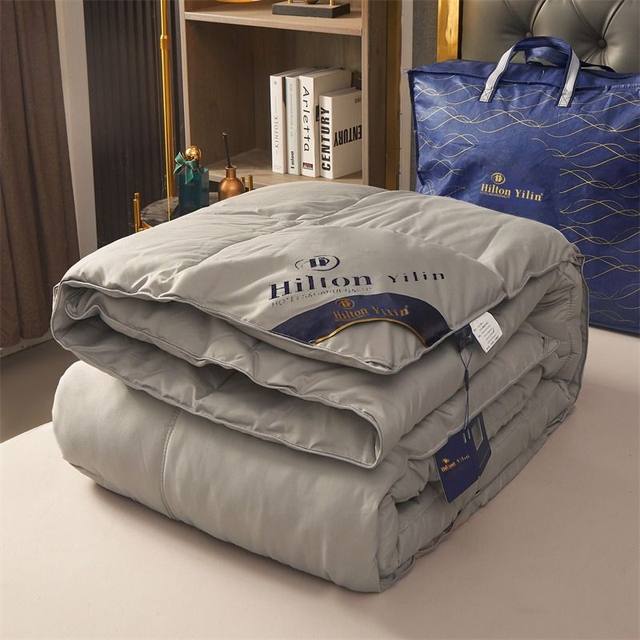 Five-star hotel feather velvet quilt thickened warm quilt in summer cool quilt in spring and autumn quilt in winter quilt universal fluffy in all seasons