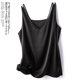 Suit and suspender vest for women with inner layer base imitation silk imitation mulberry silk satin beautiful back and outer wear sexy sleeveless