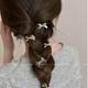 Bow hair clip for women 2024 new hot high-end clip headgear clip back head shark clip exquisite