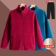 Mom fleece jacket winter plus velvet women's clothing middle-aged and elderly people fleece clothes grandma's top spring and autumn cardigan
