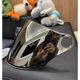 Helmet lens electric motorcycle windproof, UV sun, wear-resistant, large hole, durable snap-proof windshield mirror cover