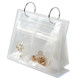 Anti -oxidized jewelry box earrings earrings necklace hand decorative box earrings ring transparent storage bag sealed and portable

