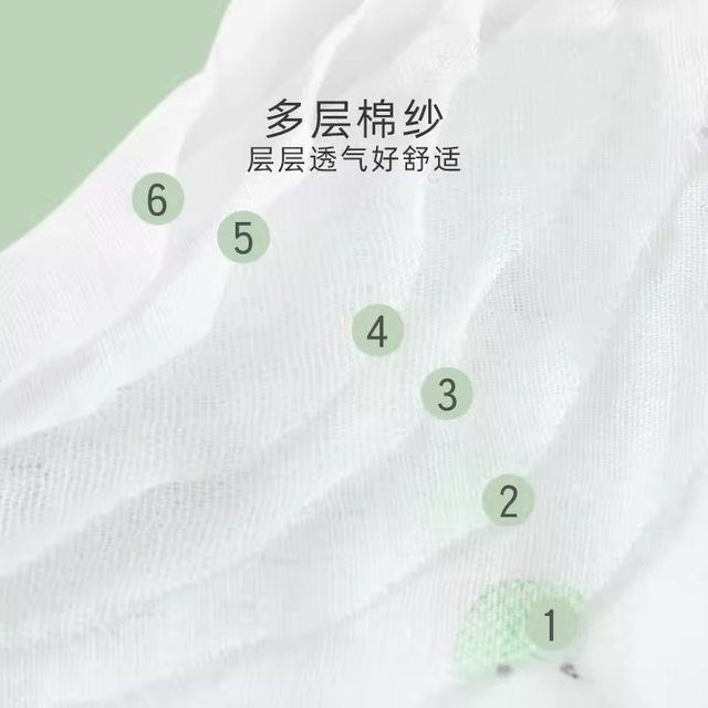 Baby pure cotton six-layer gauze towel newborn children's towel wash face towel handkerchief saliva towel type a baby square towel