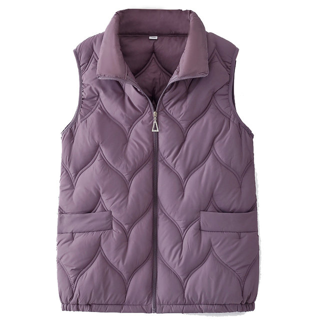 Middle-aged and elderly mothers' winter down cotton vest jackets, grandma's spring and autumn, wife's and elderly warm clothes cardigans