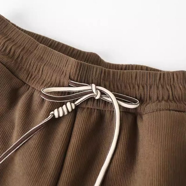 Mom pants spring and autumn, middle -aged and elderly women's pants plus velvet thick middle -aged female winter beam pants high waist casual wearing long pants