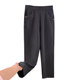 Mom pants spring and autumn straight plus velvet middle-aged and elderly casual trousers loose grandma pants autumn and winter middle-aged women's pants