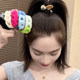 Bold high elastic woven bow hair ring wild horsetta hair rope rubber band female tie ball head rope headwear
