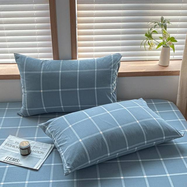 Pure cotton pillowcase 48*74cm 100% cotton washed cotton pillowcase 40x60 single children's pillowcase liner set one pair