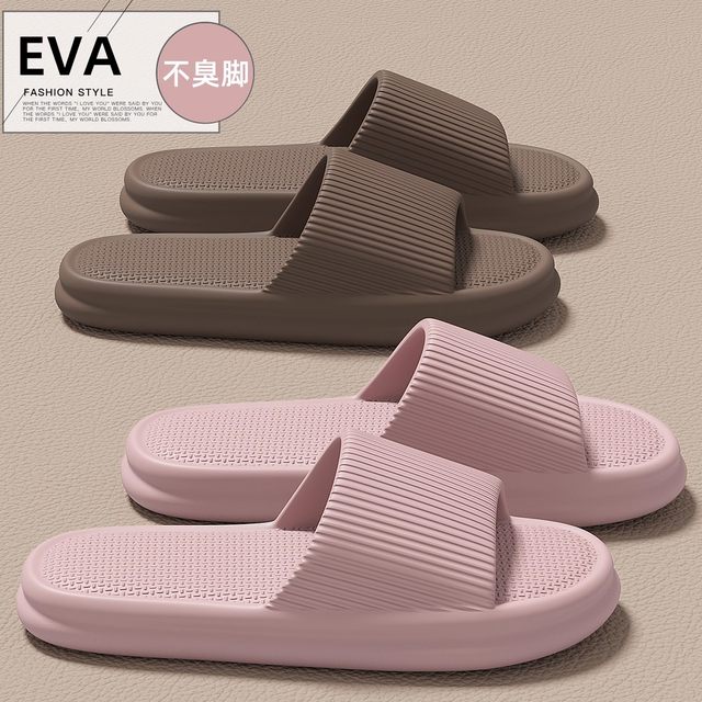 2025 new anti-odor slippers for women in summer home indoor bathroom bathing non-slip eva sandals for non-odor feet